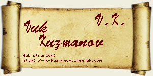 Vuk Kuzmanov vizit kartica